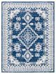 Surya Roma ROM-2318 7'10"x10' Rug, Dark Blue/Medium Gray/Light Gray/White