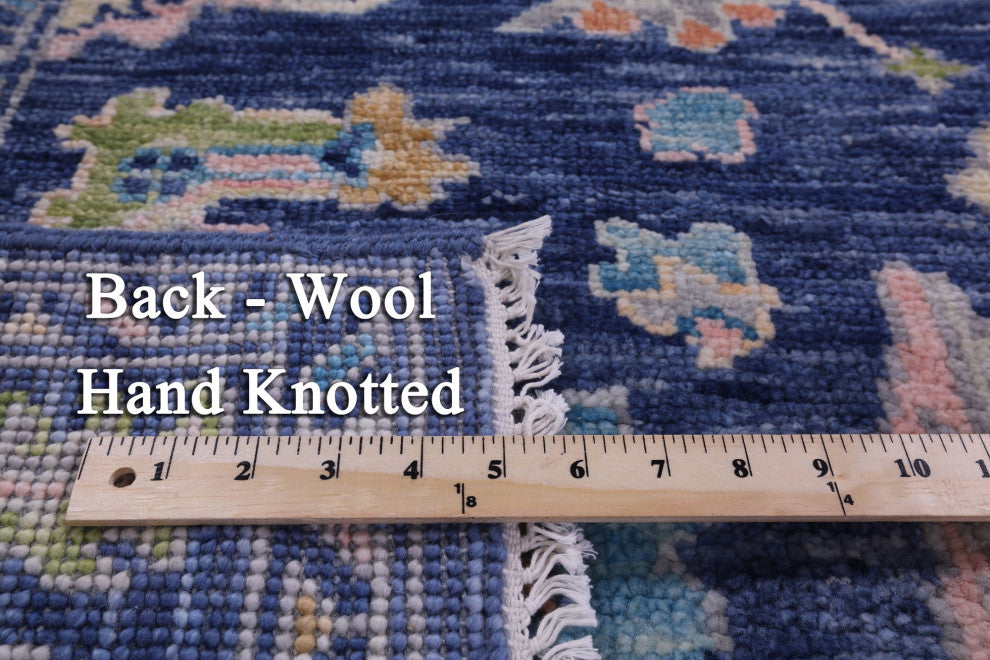 6' 0" X 9' 6" Handmade Turkish Oushak Wool Rug - Q15610