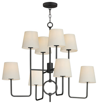 Maxim 27728OF Paoli 8 Light 34"W Chandelier - Charcoal Bronze