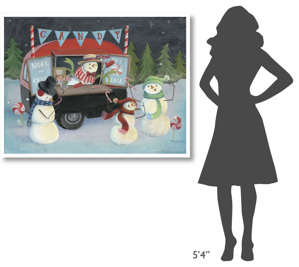 "Christmas on Wheels I Light" Digital Paper Print by Mary Urban, 50"x38"