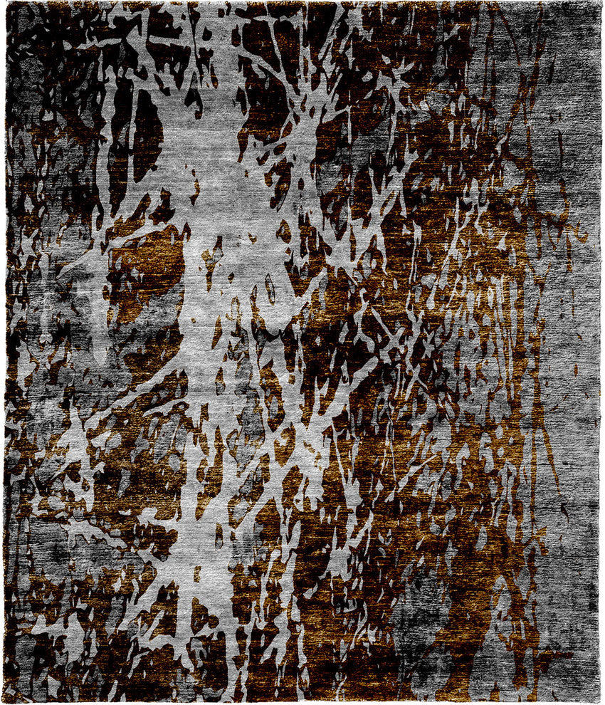 Brahma Highland Hand Knotted Tibetan Rug, 6' Square