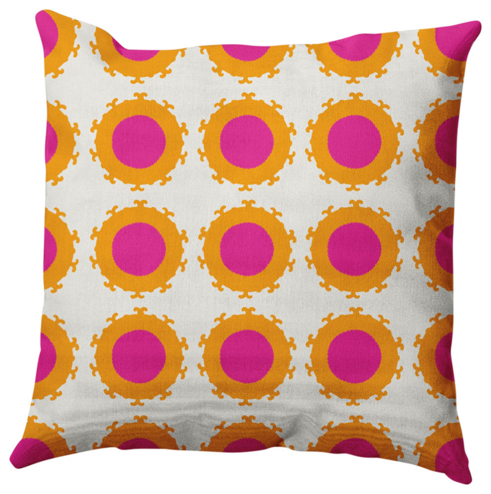 Pan Bubbles Decorative Throw Pillow, Orchid, 26"x26"
