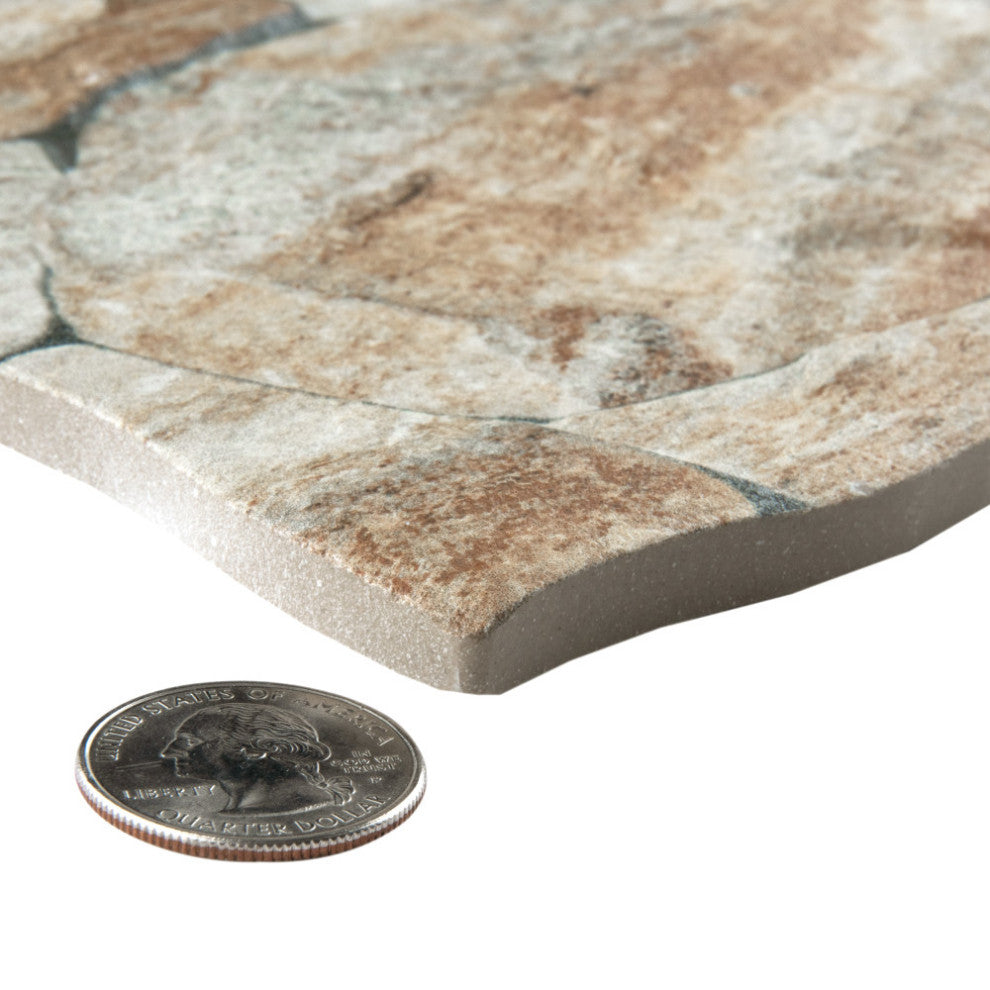 Caldera Roques Stone Porcelain Floor and Wall Tile Sample