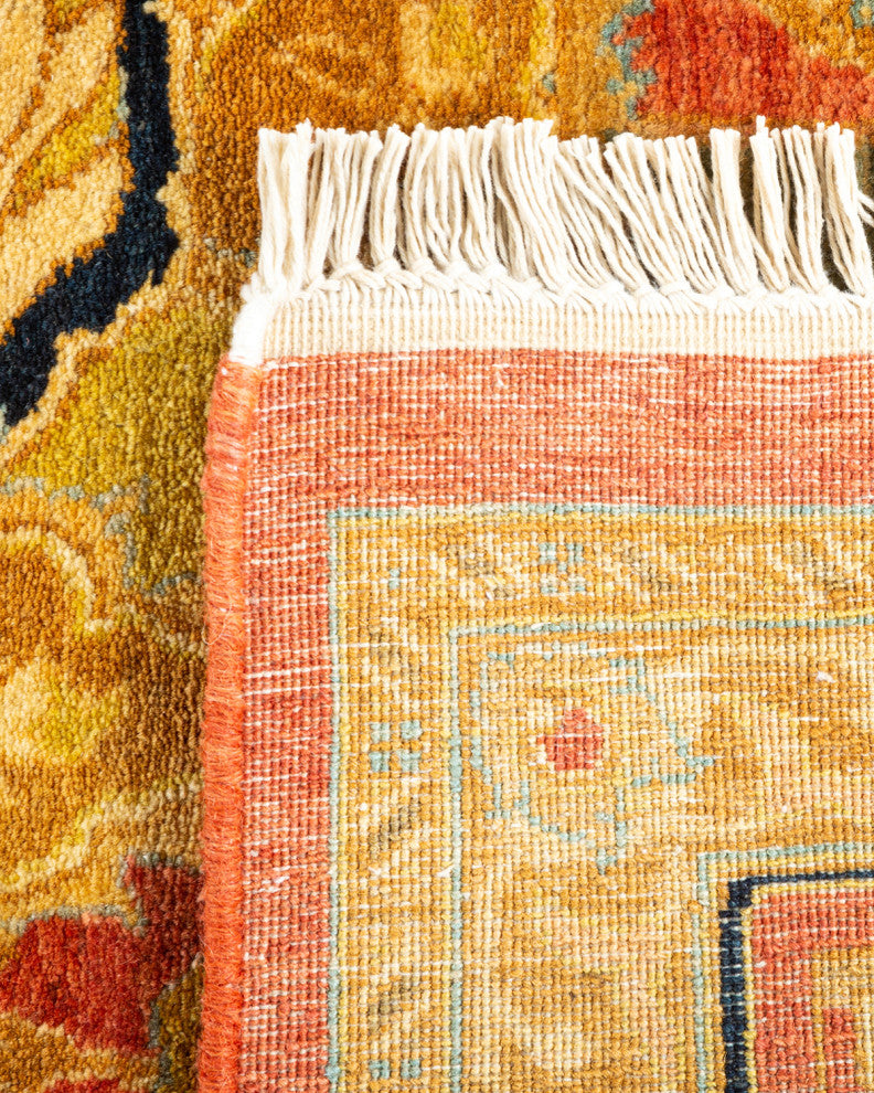 Mogul, One-of-a-Kind Hand-Knotted Area Rug  - Orange, 6' 1" x 8' 10"