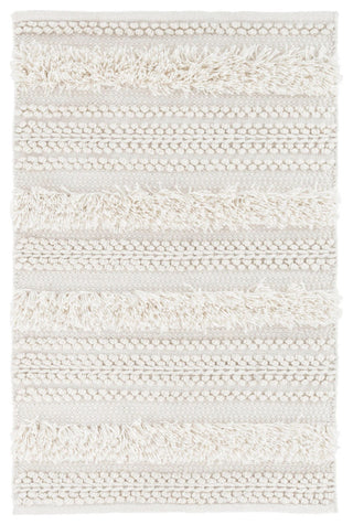 Dash & Albert Zhara Stripe Ivory Handwoven Performance Rug, Ivory, 2'6" x 8'