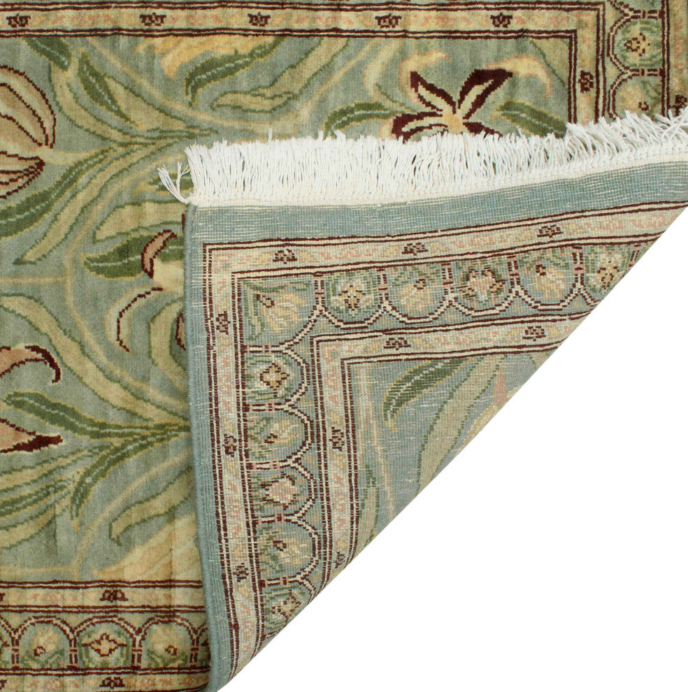 Pak-Persian Eliza Light Green/Gray Runner, 2'8x10'0