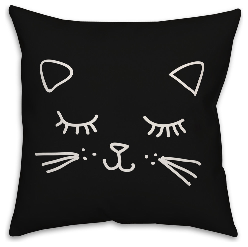 Black Cat Legend Throw Pillow