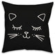 Black Cat Legend Throw Pillow