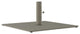 24" Square Powdercoated Steel Umbrella Base, Storm