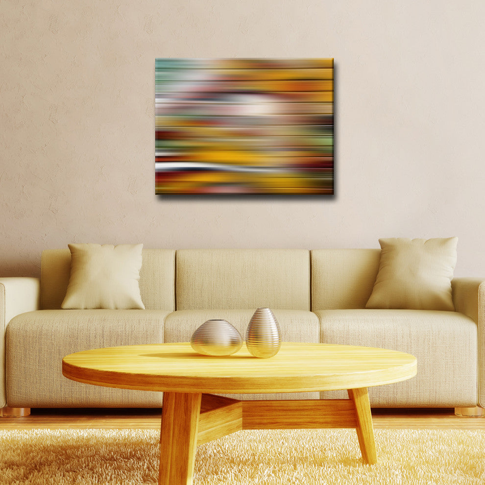 Ready2HangArt 'Blur Stripes XVIII' Canvas Wall Art, 20 in. Highx30 in. Wide