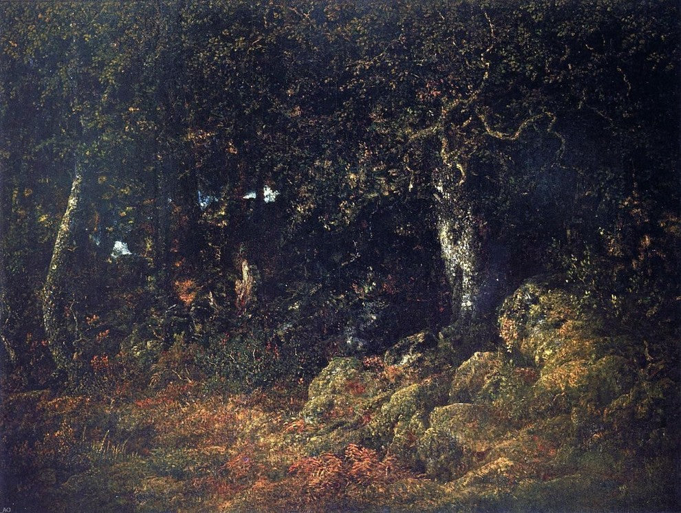 Theodore Rousseau The Oak in the Rocks Wall Decal