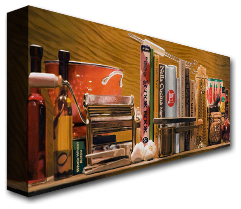'Pasta Kitchen' Canvas Art by Roderick Stevens