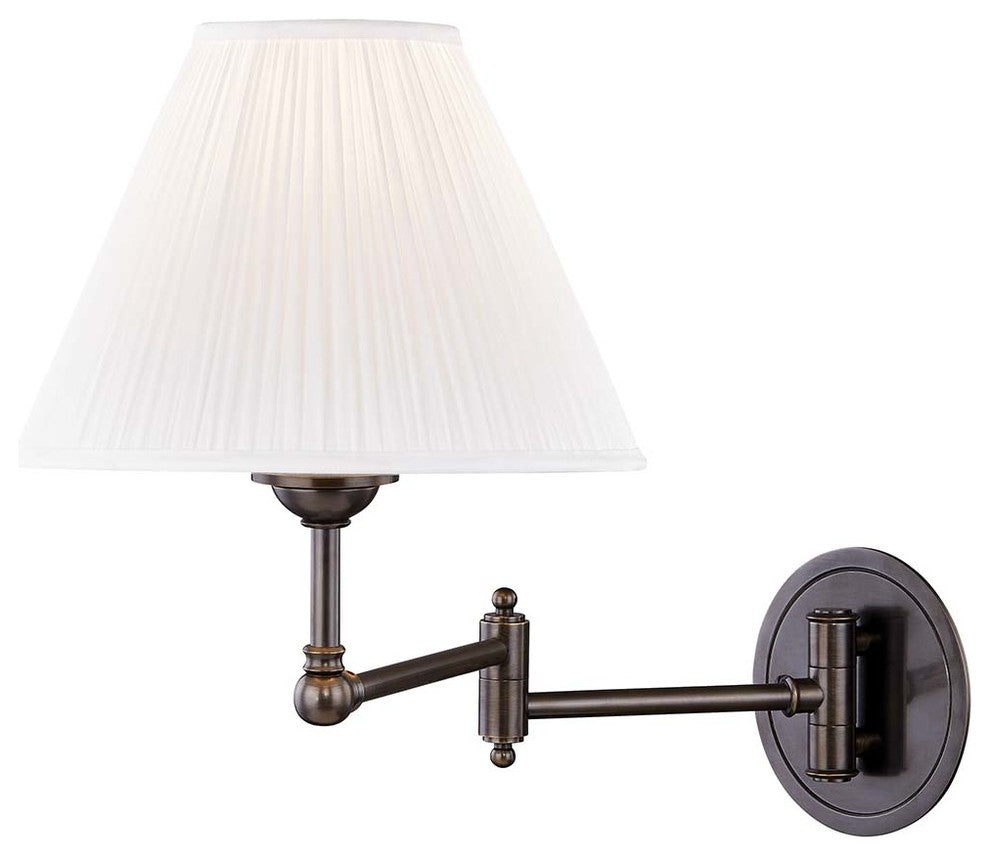 Signature No.1 by Mark D. Sikes Adjustable Wall Sconce, Distressed Bronze