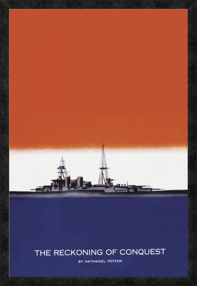 "Defender of the Seas, 1935" Framed Canvas Giclee by Frank McIntosh, 26"x38"