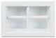 Bayshore Recessed Solid Wood Double Toilet Paper Holder 13.25 X 8.5, White Enamel