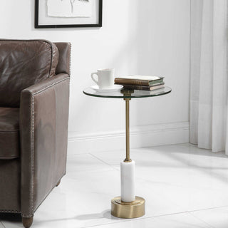 Lifestyle image: product shown in a real room setting with furniture; full side table visible; no text or diagrams.