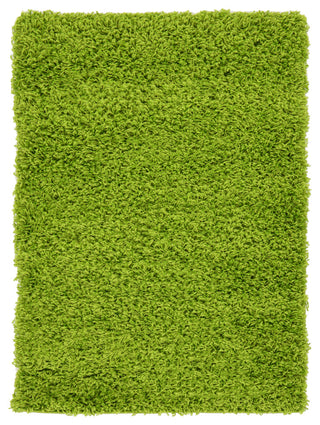Unique Loom Grass Green Solid Shag 2'x3' Area Rug