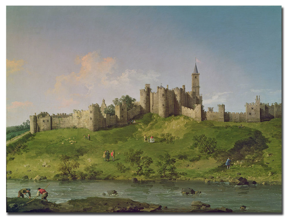 'Alnwick Castle' Canvas Art by Canaletto