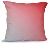 Ombre Decorative Pillow, Coral, 16"x16"