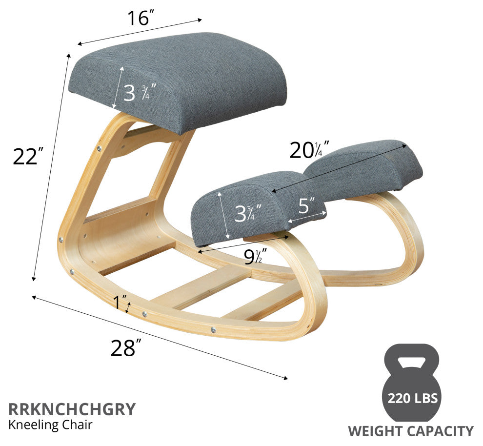 Ergonomic Kneeling Chair Rocking Stool Balancing Seat