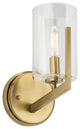 Kichler 52316BNB One Light Wall Sconce, Brushed Natural Brass Finish