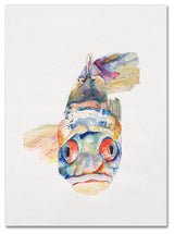 'Blue Fish' Canvas Art by Pat Saunders-White