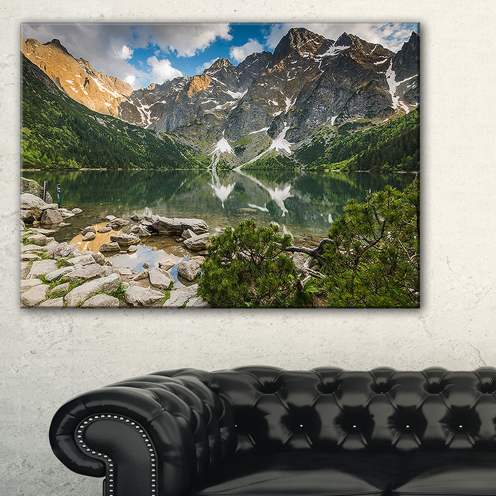 "Sunset Over High Mountains" Canvas Print