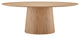 Deodat Dining Table, 79", Oak, Transitional, Oval
