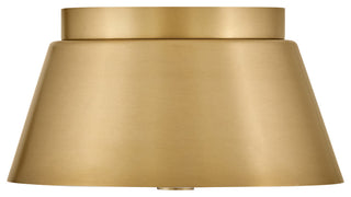Lark 83511 Tess 2 Light 11"W Flush Mount Ceiling Fixture - Lacquered Brass