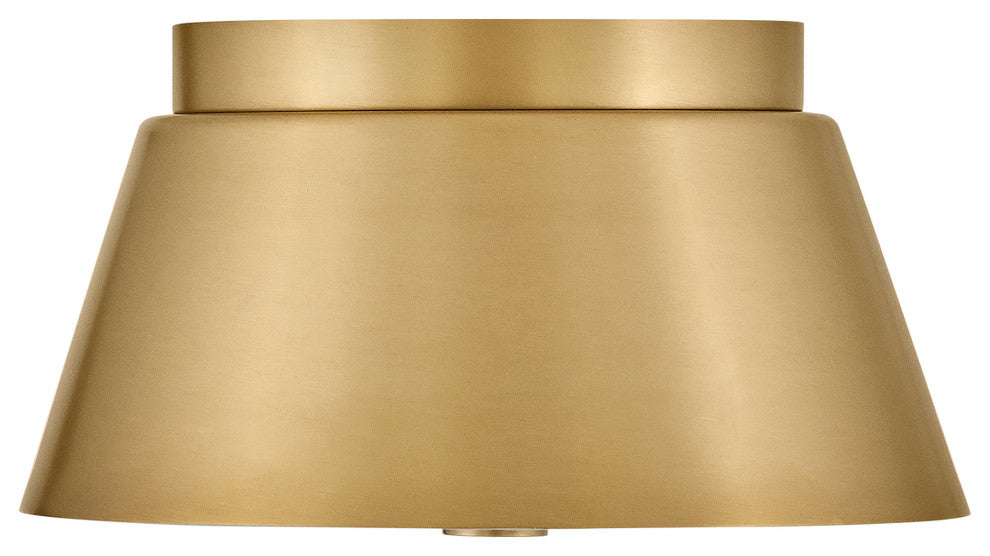 Lark 83511 Tess 2 Light 11"W Flush Mount Ceiling Fixture - Lacquered Brass