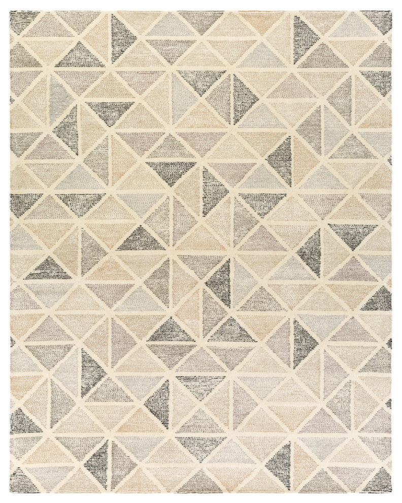 Surya Melody MDY-2004 Modern Area Rug, Black, 10' x 14' Rectangle