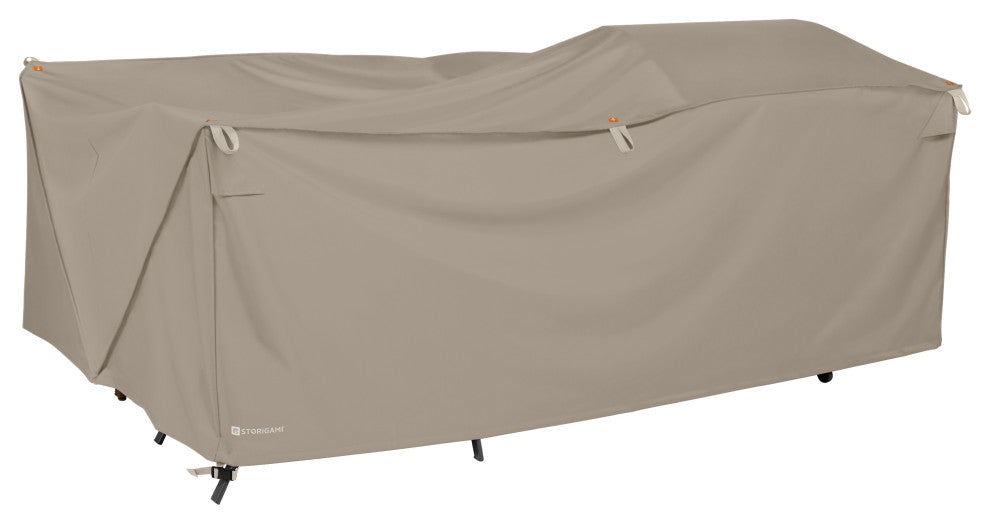 Storigami Easy Fold General Purpose Patio Furniture Cover, Goat Tan, X-Large