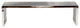 Modern Contemporary Living Room Large Metal Bench Silver