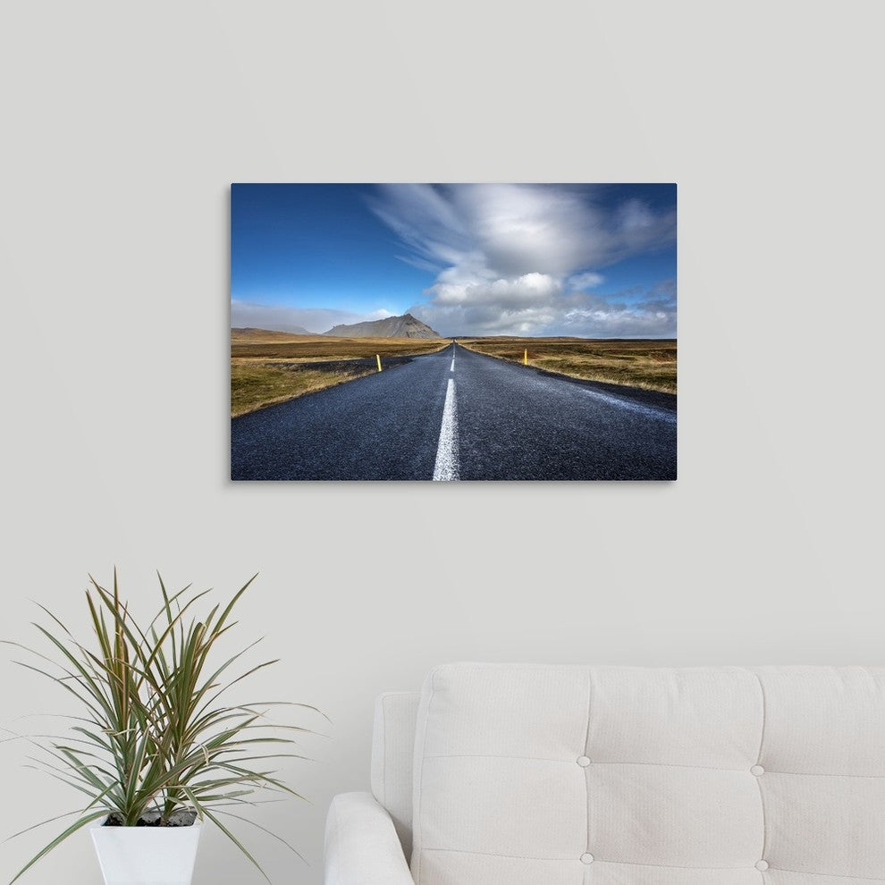 "Go ahead" Wrapped Canvas Art Print, 24"x16"x1.5"
