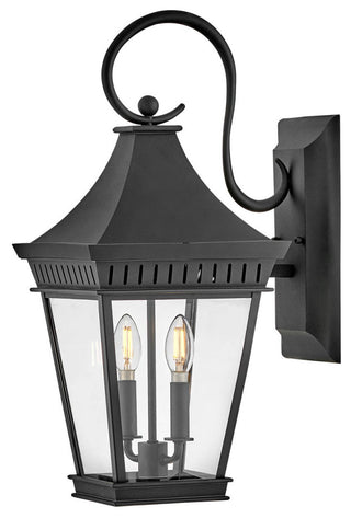 Hinkley Chapel Hill Large Wall Mount Lantern, Museum Black