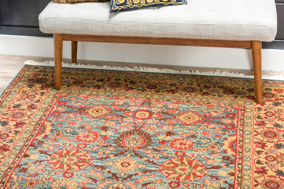 Unique Loom Blue Edinburgh Monroe 3' 3 x 5' 3 Area Rug