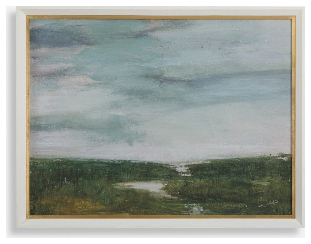 Uttermost - 32353 - Framed Print - The Path Of The Water - White Wood