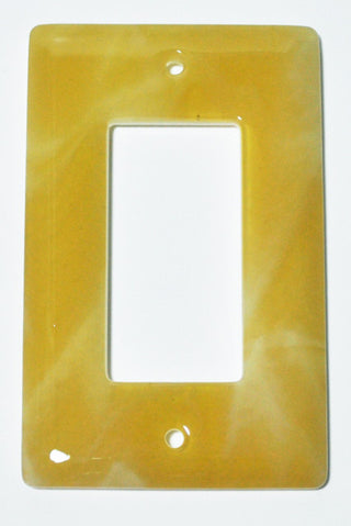 Wall Plate Decoration, Amber Swirl, 3x5