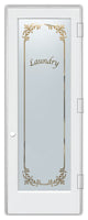 Laundry Door - Lenora - Primed - 32" x 96" - Knob on Left - Push Open