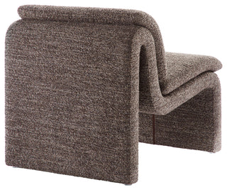 Dune Boucle Upholstered Armless Accent Chair, Antique