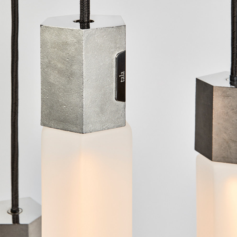 Basalt Triple Pendant in Stainless Steel - US