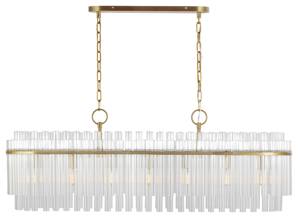 Generation Lighting Beckett Seven Light Linear Chandelier CC1307BBS
