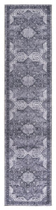 Nourison Nourison Washables 2'2" x 8' Charcoal Grey Vintage Indoor Rug