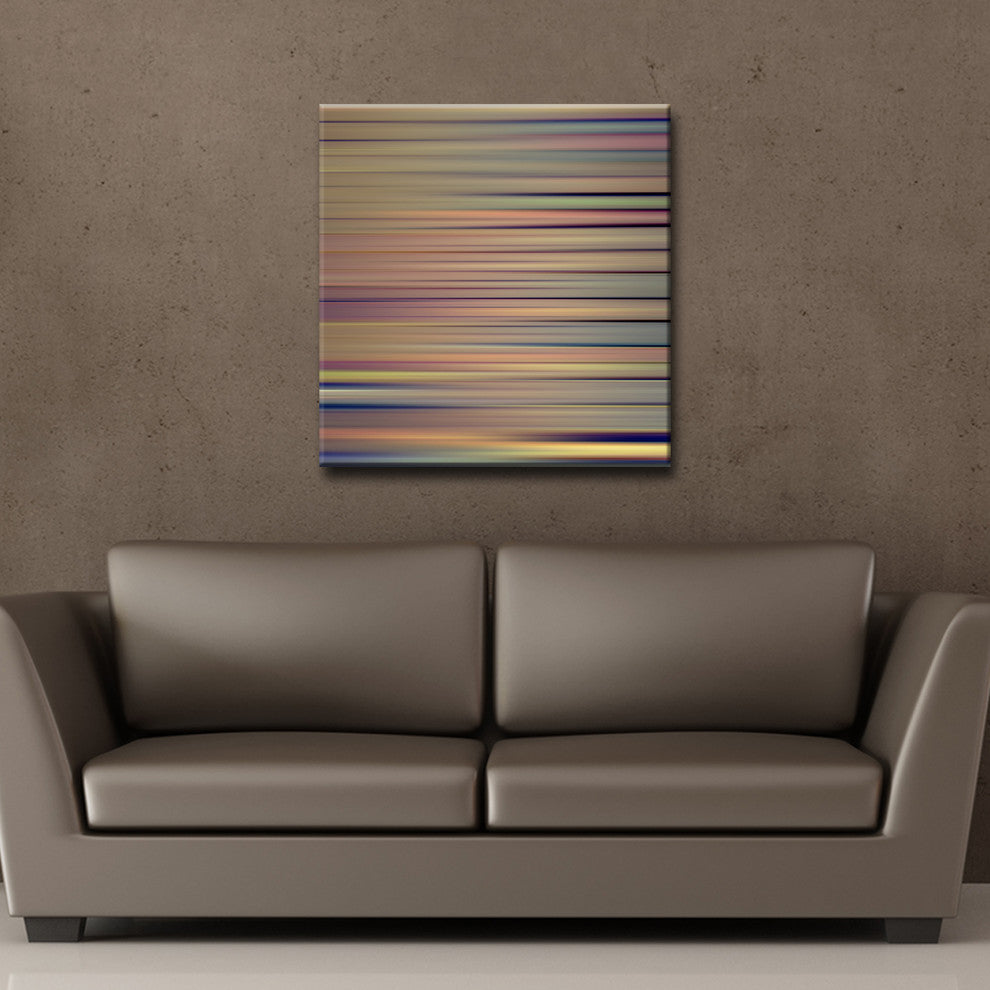 Ready2HangArt ''Blur Stripes VIII'' Canvas Wall Art, 12 in. Highx12 in. Wide