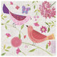 "Damask Floral and Bird IV" Digital Paper Print by Farida Zaman, 42"x42"