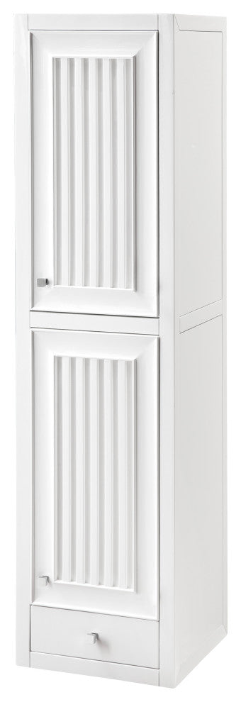 Athens 15" Tower Hutch Right, Glossy White