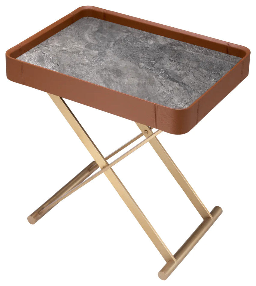 Marble Butler Tray, Eichholtz Monarch, Brown