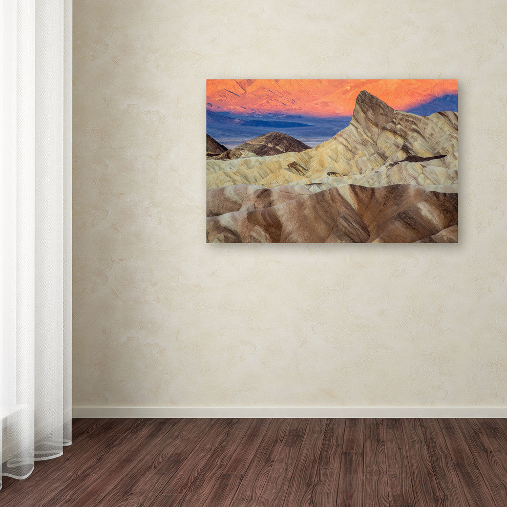 'Zabriskie Sunrise' Canvas Art by Pierre Leclerc