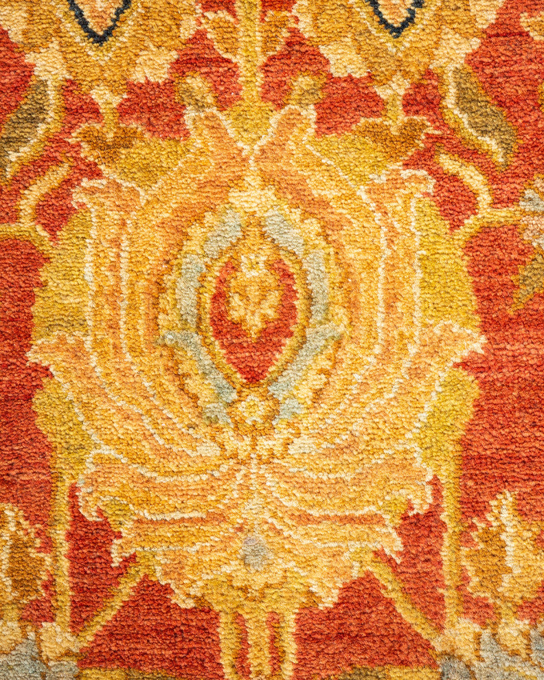 Mogul, One-of-a-Kind Hand-Knotted Area Rug  - Orange, 6' 1" x 8' 10"