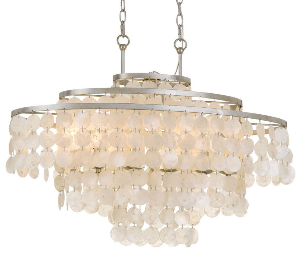 Crystorama Lighting Group BRI-3009 Brielle 6 Light 30"W Linear - Antique Silver